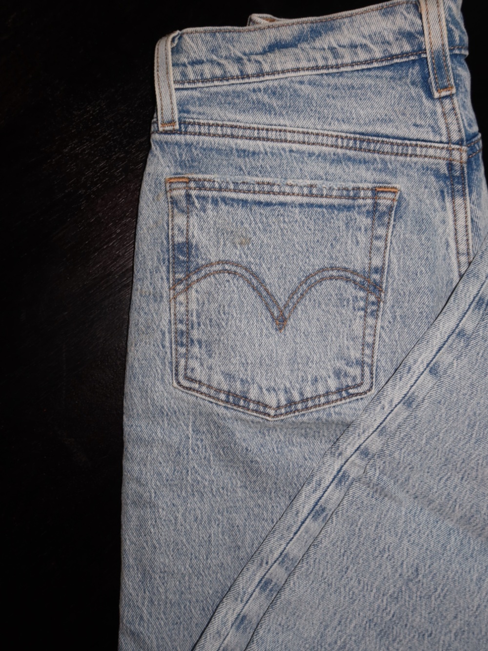 Levi's Light Blue Straight Leg Jeans - Picture 8 of 9